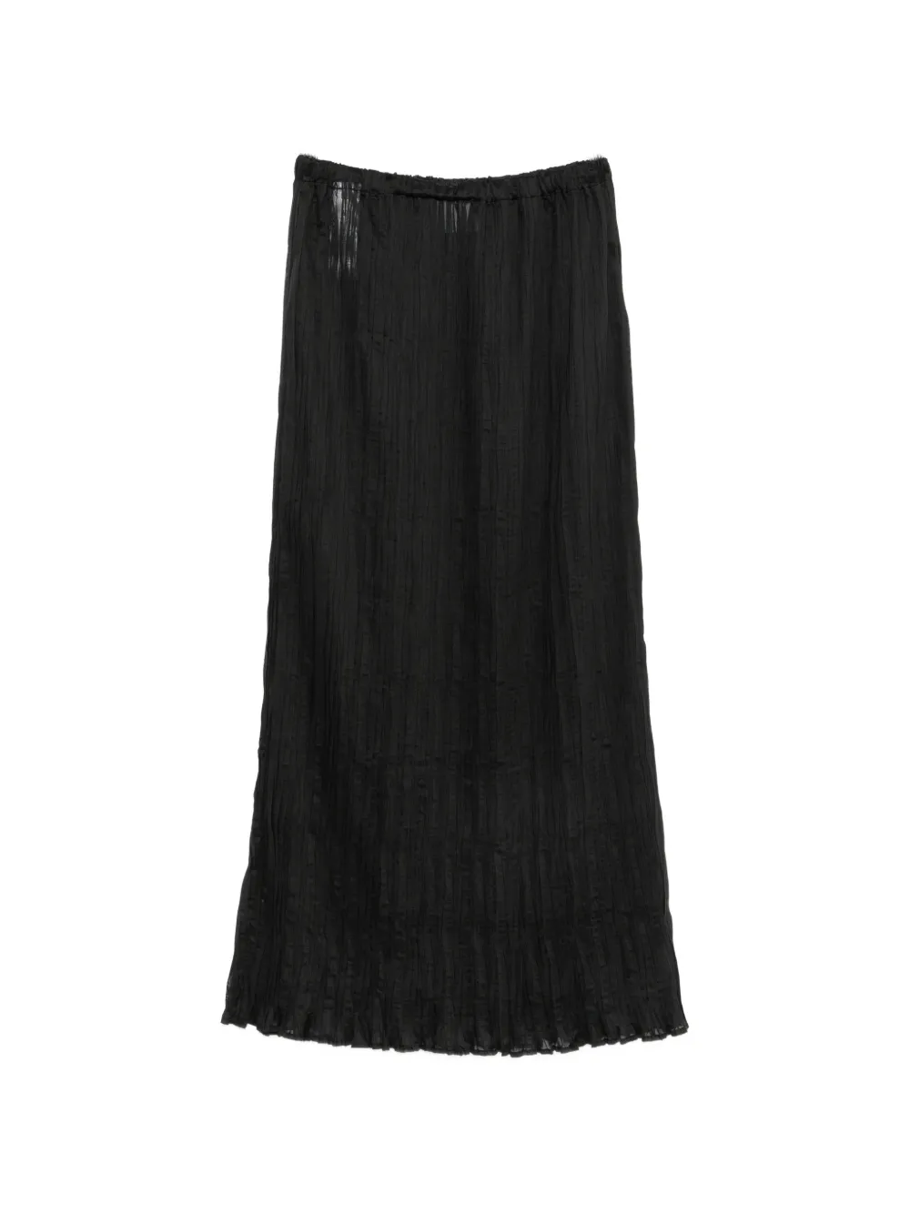 Su crinkled-effect maxi skirt - Nero