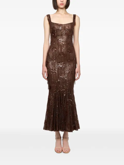 Atu Body Couture sequin-embellished lace dress