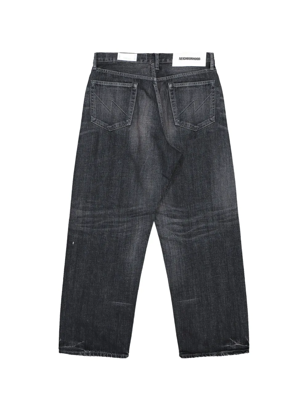 Neighborhood Jeans met wijde pijpen Grijs