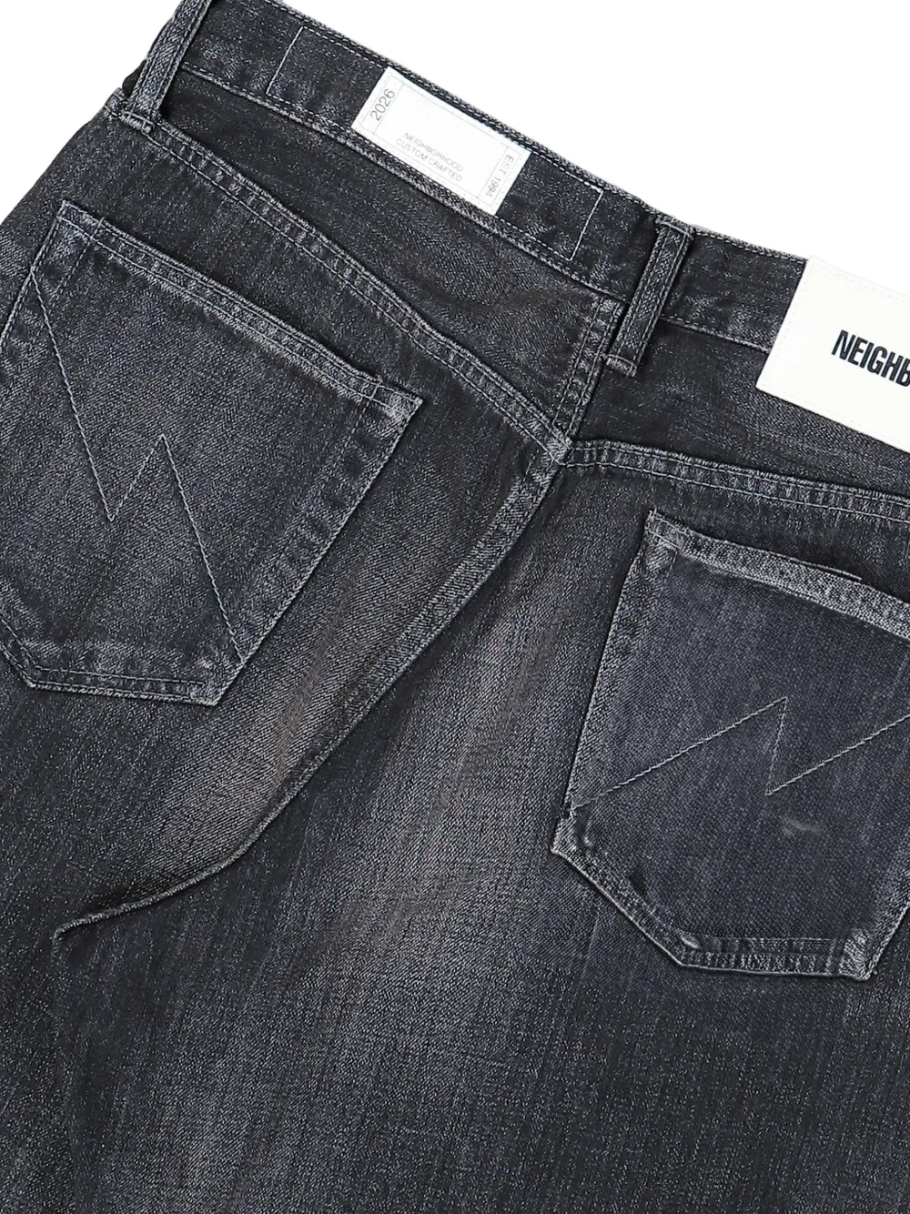 Neighborhood Jeans met wijde pijpen Grijs