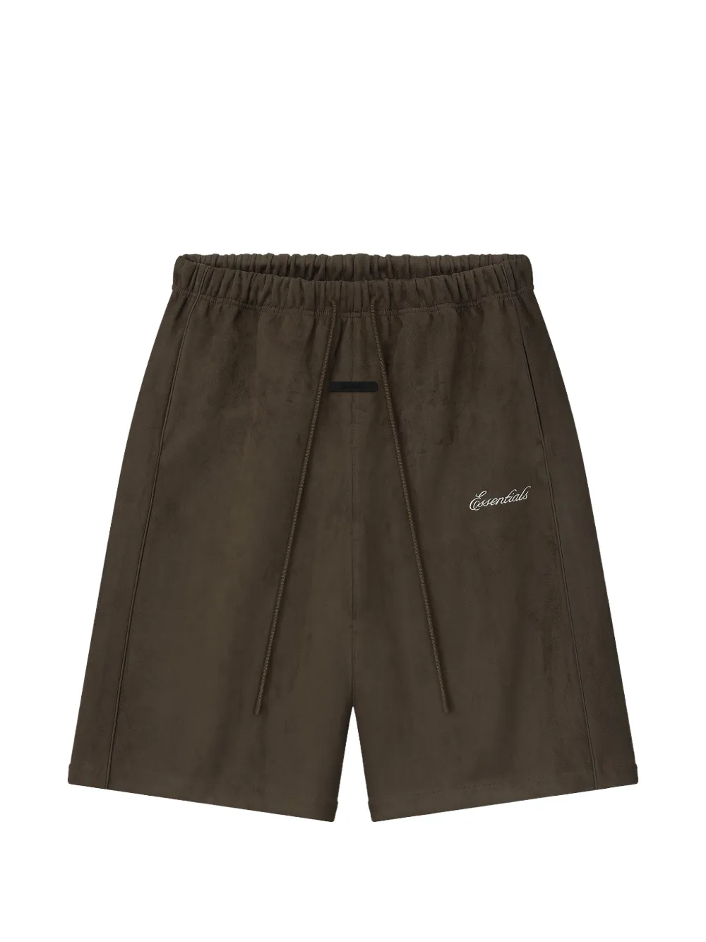 FEAR OF GOD ESSENTIALS Shorts Essentials Signature con logo - Marrone