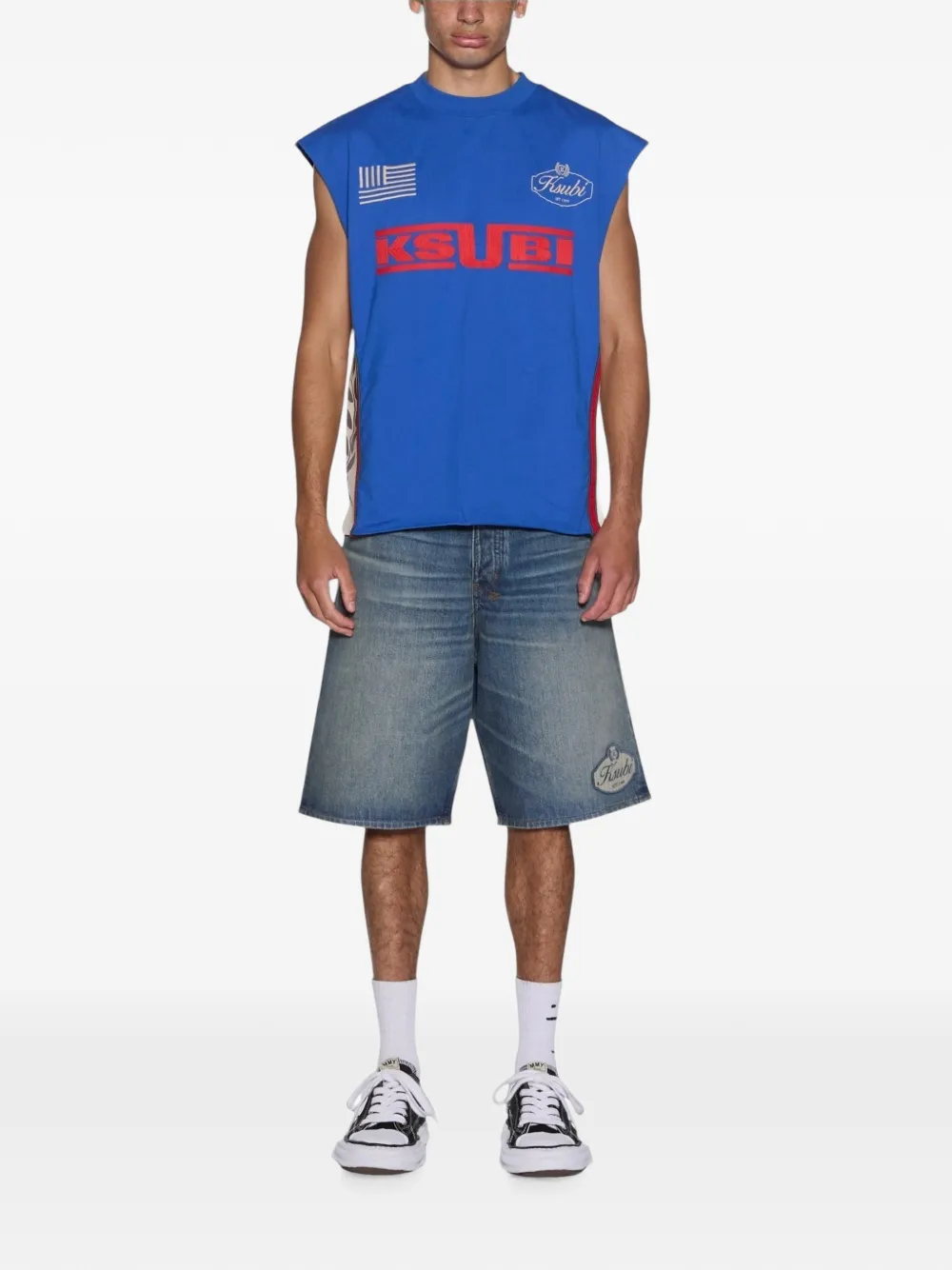Ksubi Zoom Ekcess top Blauw