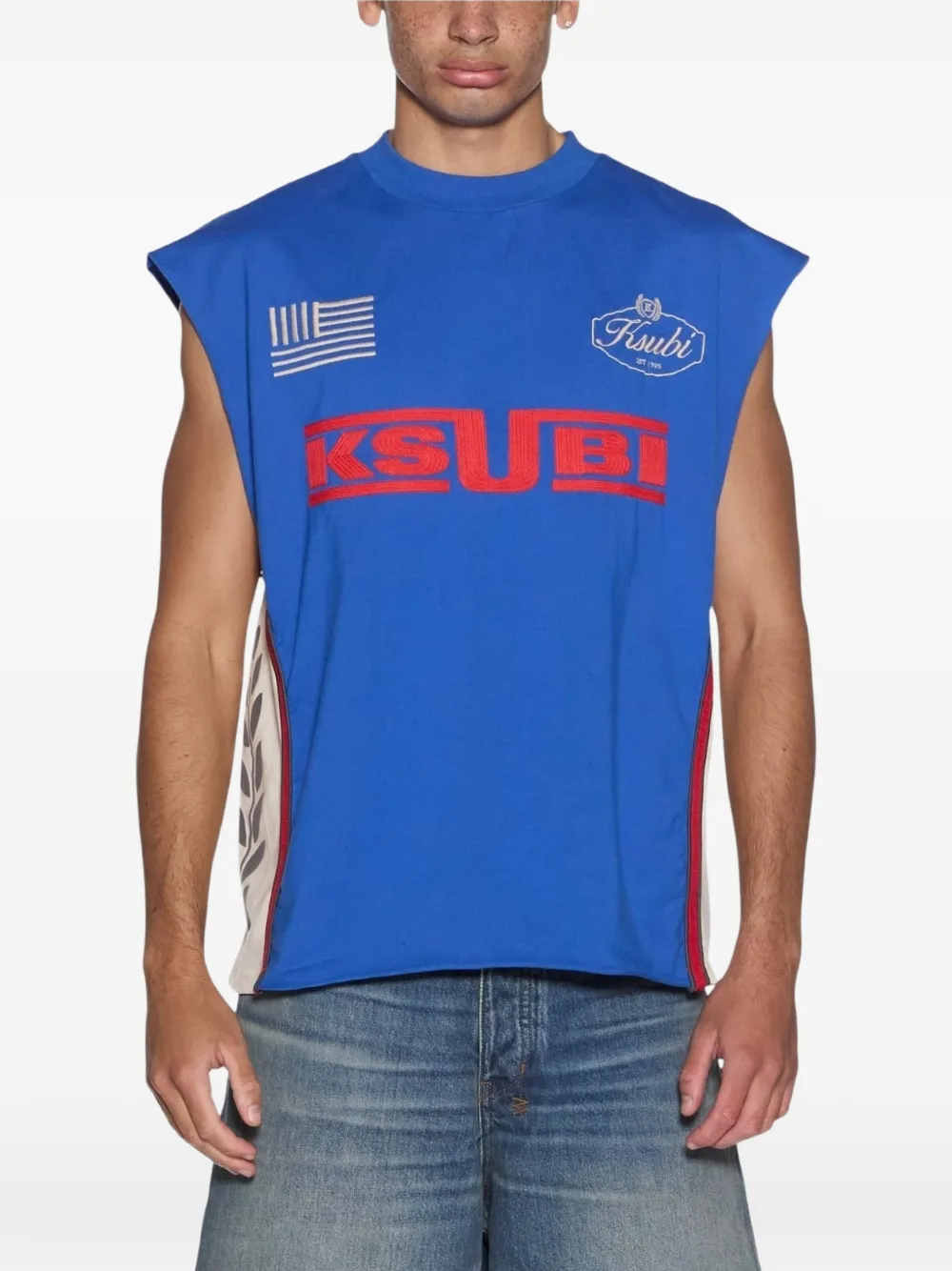 Ksubi Zoom Ekcess top Blauw