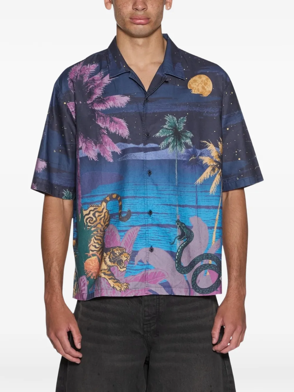 Ksubi Moonlight Diner overhemd met grafische print Blauw