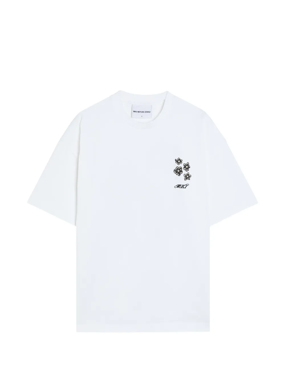 MKI Miyuki Zoku Hemd mit Hibiskus-Print - Weiß