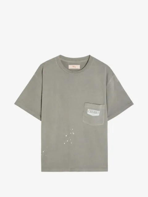 Cherry LA t-shirt à effet taches de peinture et poche poitrine