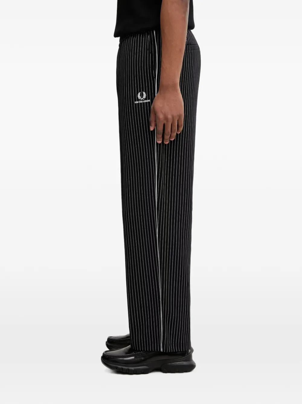 Fred Perry Trainingsbroek met krijtstreep Zwart