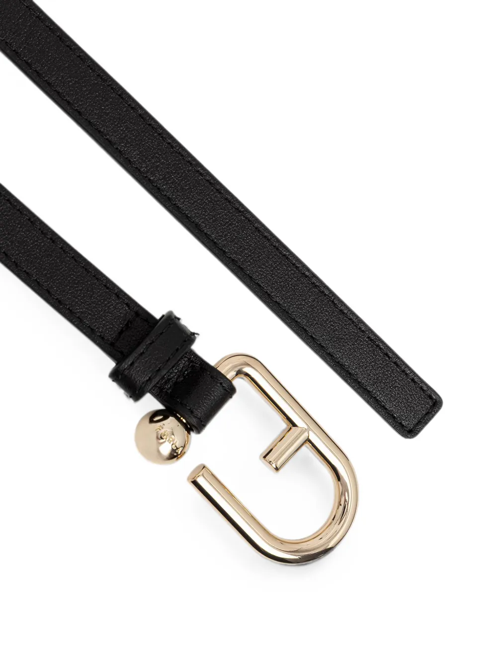 Furla Leren riem Zwart