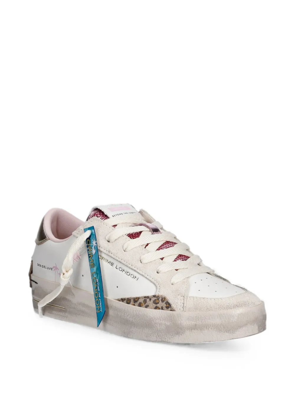 Crime London Sk8 Deluxe lace-up sneakers Wit