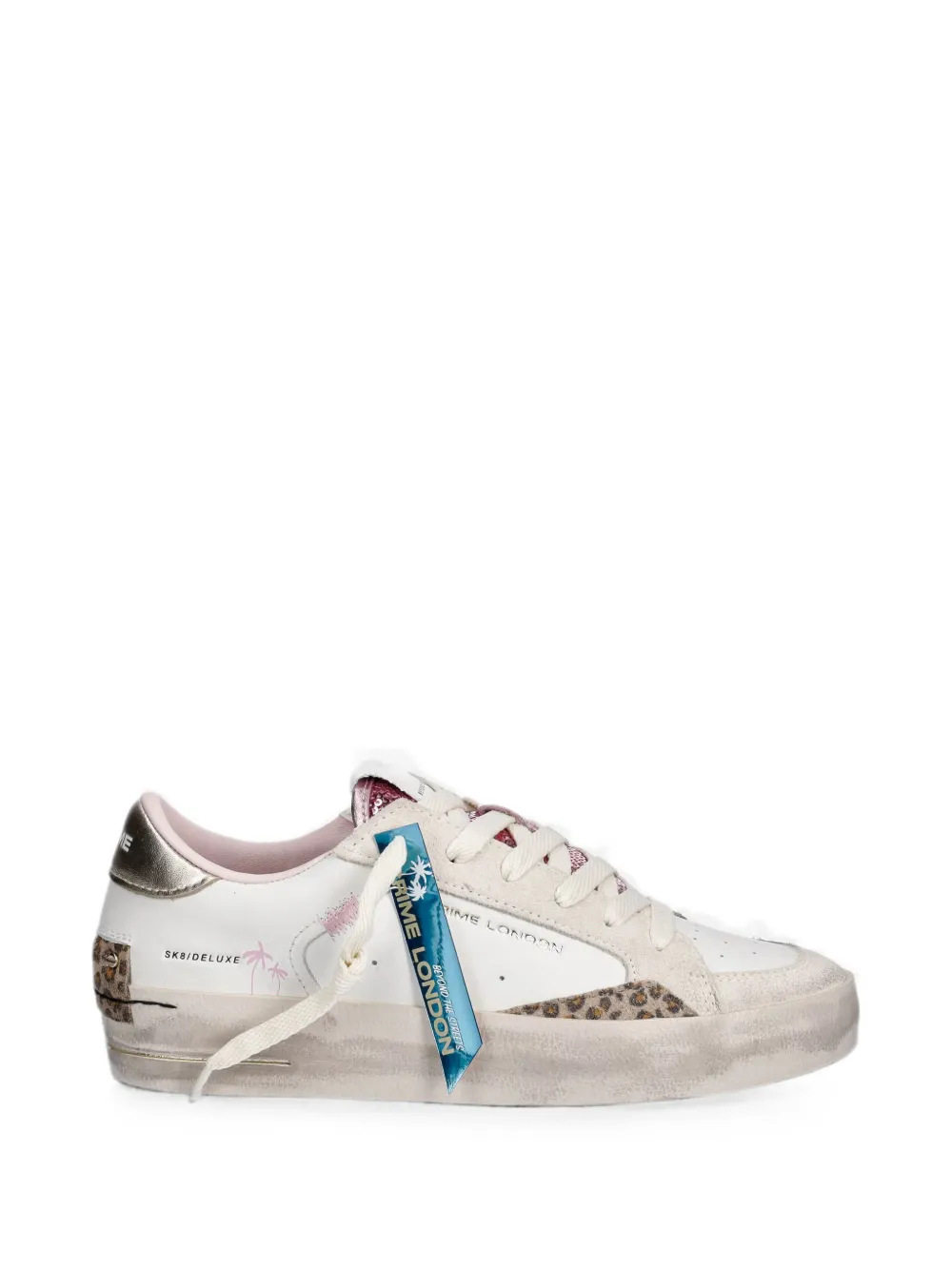 Crime London Sk8 Deluxe lace-up sneakers - Weiß