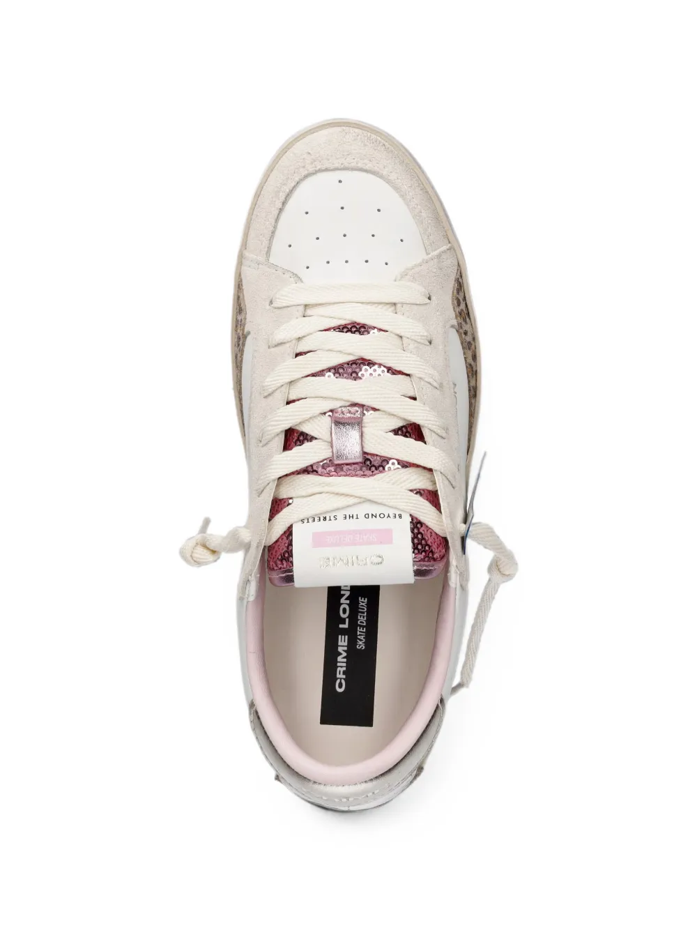 Crime London Sk8 Deluxe lace-up sneakers Wit