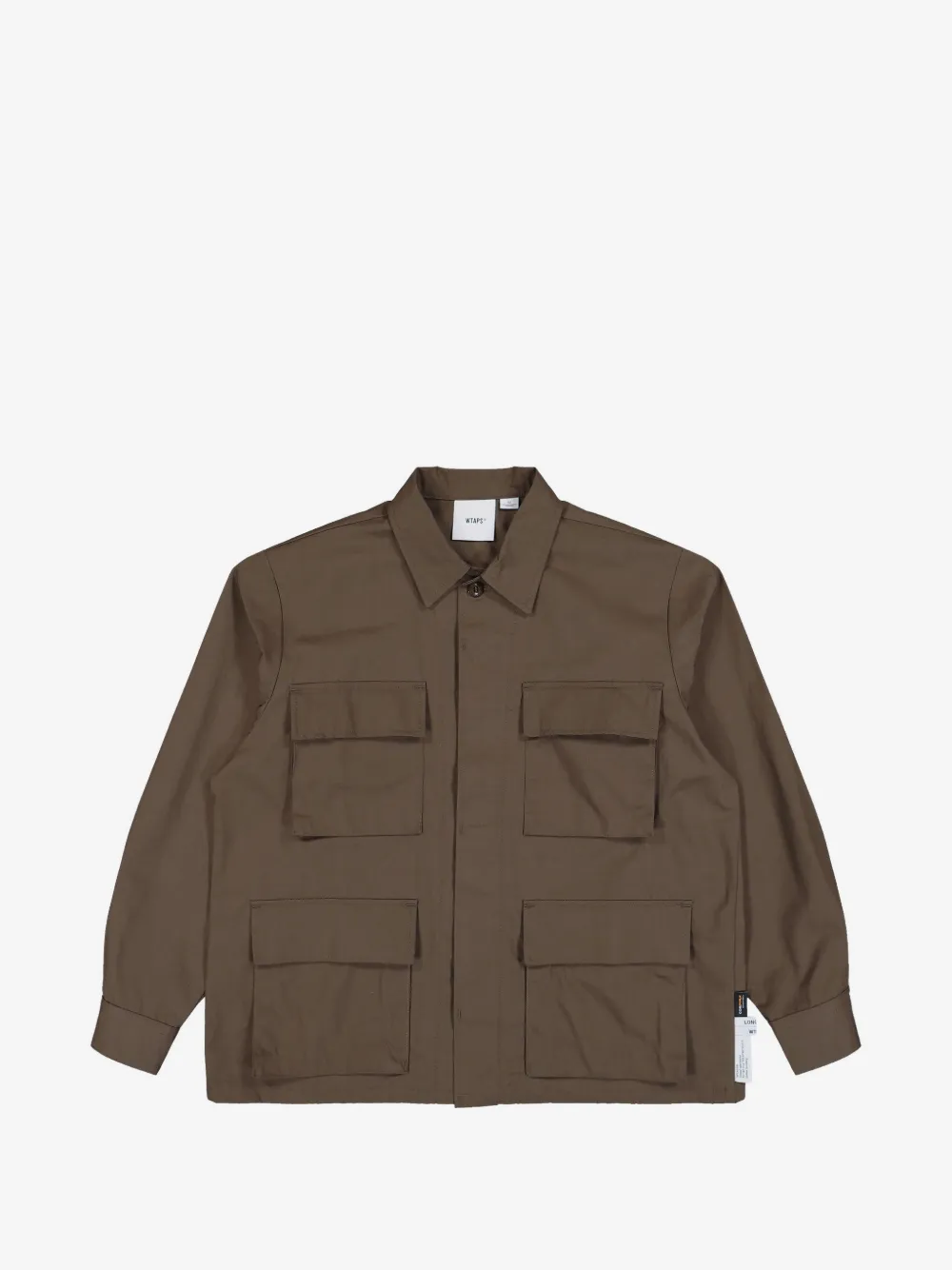 WTAPS JMOD 로고 프린트 멀티 포켓 밀리터리 재킷 | 브라운 | Image 1