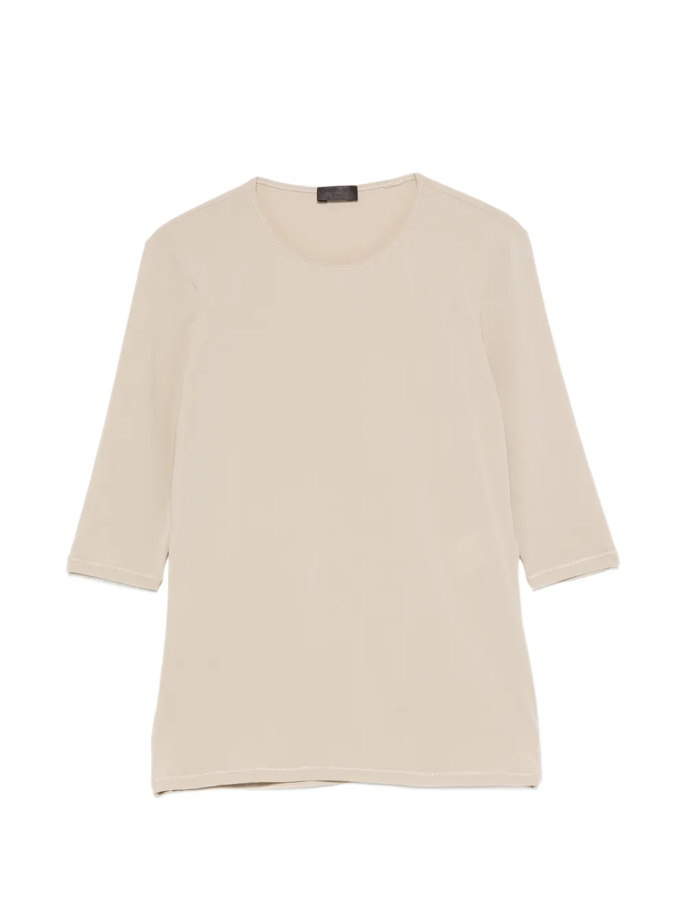 Mugler three-quarter-sleeve T-shirt - Marrone