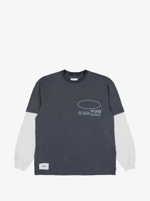 WTAPS t-shirt à logo SLDR  imprimé et manches superposées