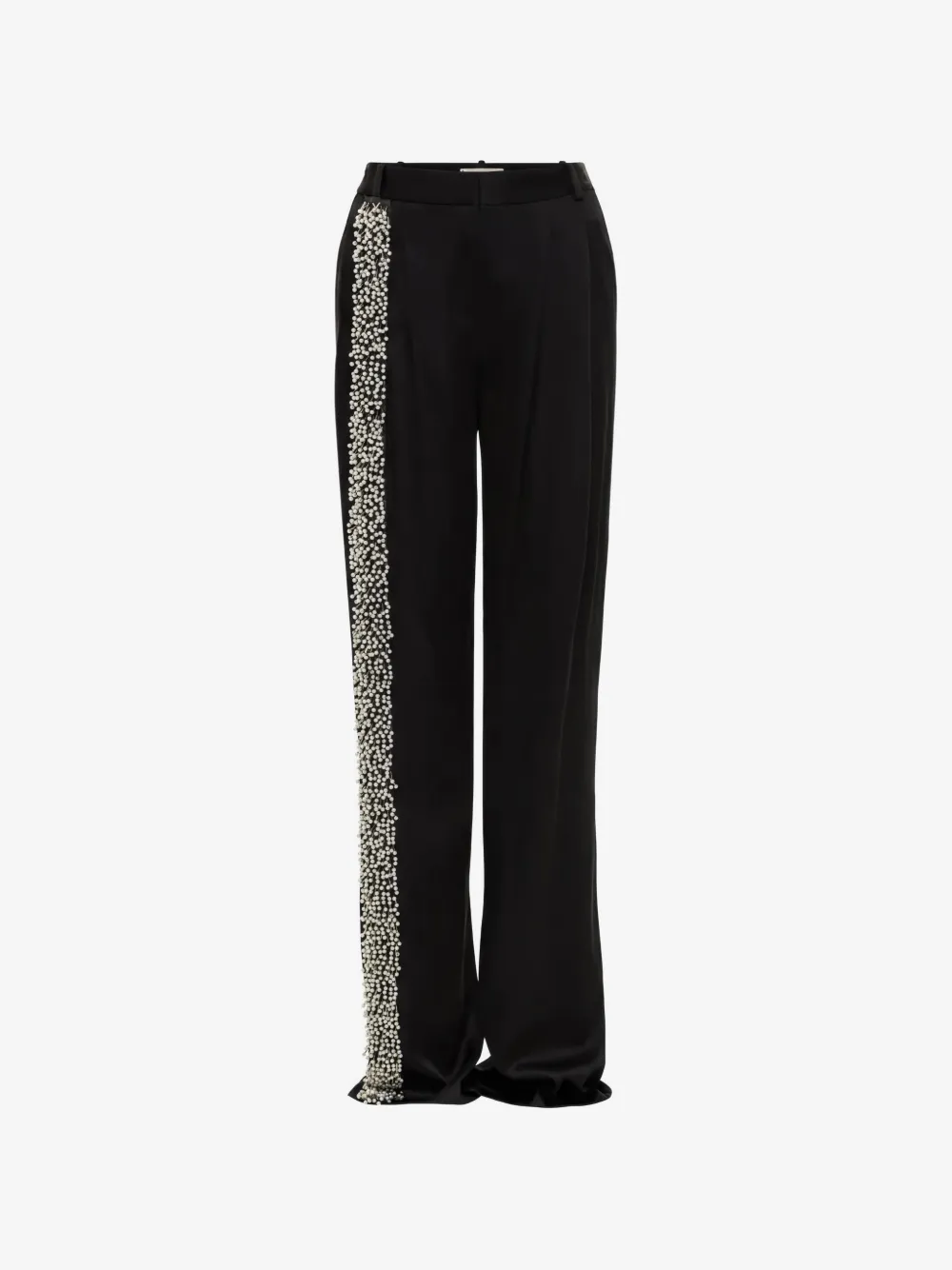 Hellessy Stefan pearl-embellished pleated trousers | Black | Image 1