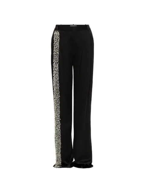 Hellessy Stefan pearl-embellished pleated trousers