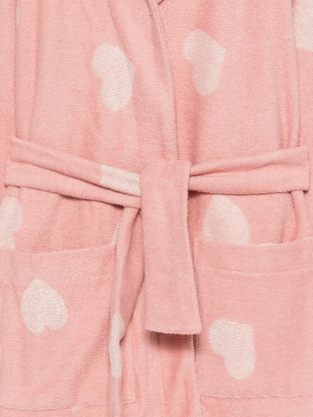 Molo Wyn badjas met capuchon en hart-patroon Roze