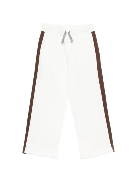 Eleventy Kids side-stripe drawstring track pants