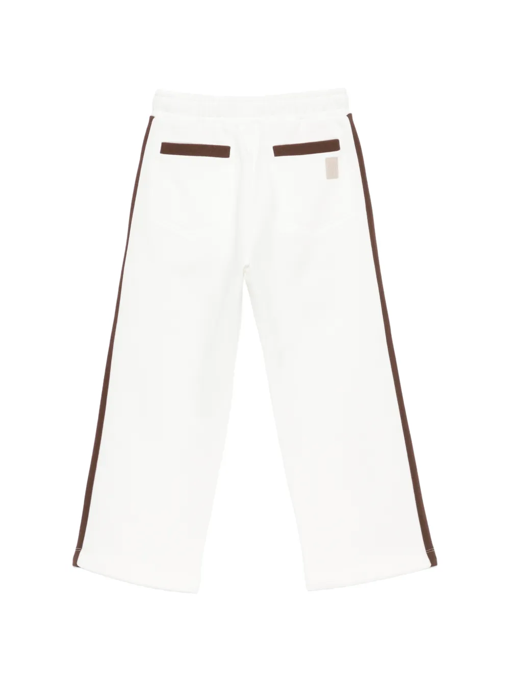 Eleventy Kids Trainingsbroek met zijstreep Wit