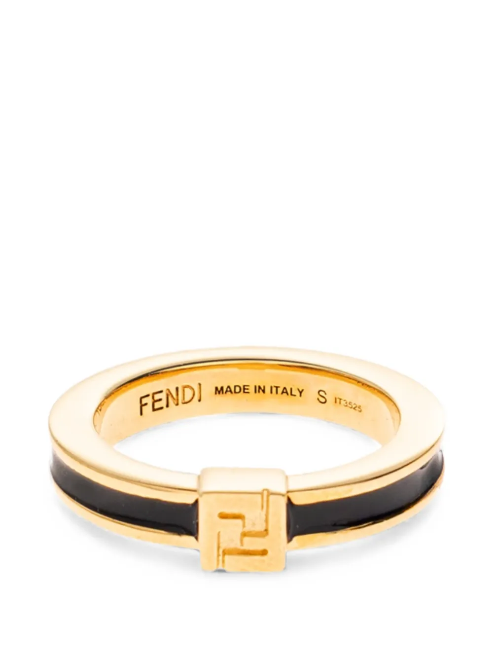 FENDI FF Ring mit Emaille-Detail - Gold