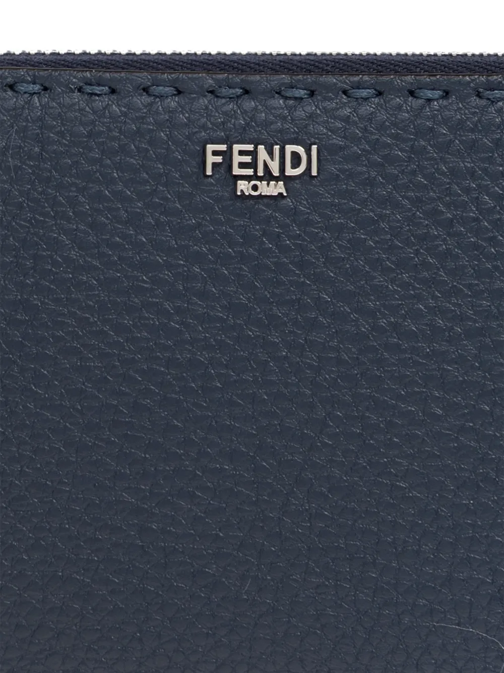 FENDI Selleria bewerkte portemonnee met rits Blauw