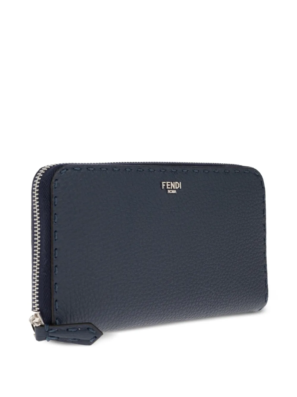 FENDI Selleria bewerkte portemonnee met rits Blauw