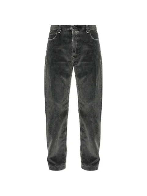 FENDI corduroy FF-logo trousers