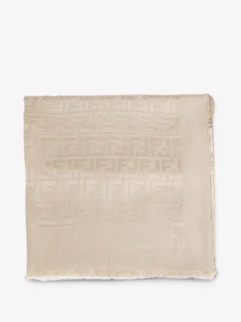FENDI FF logo jacquard scarf