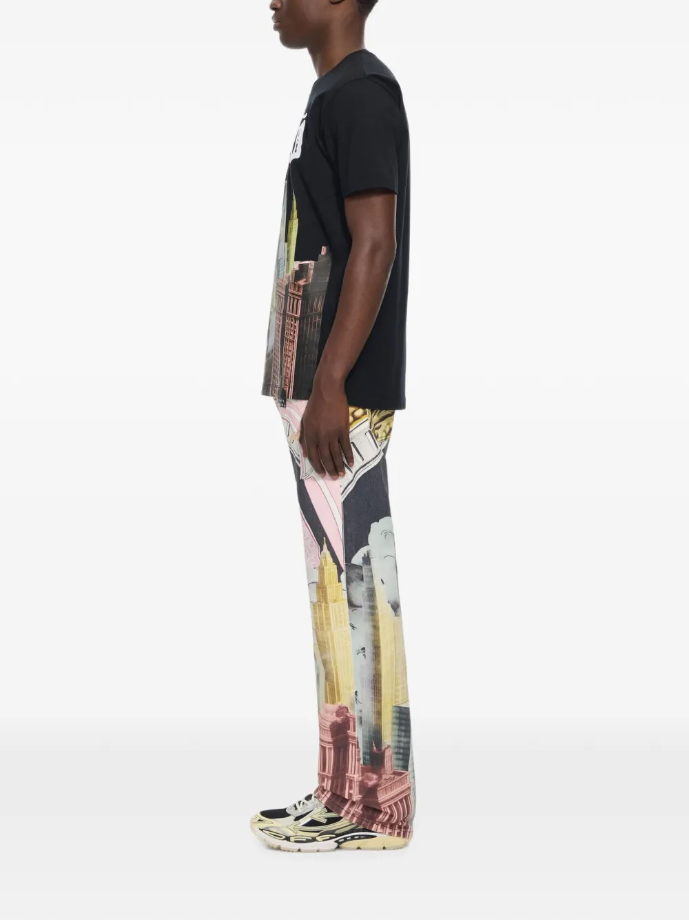 Off-White Palace T-shirt met grafische print Zwart