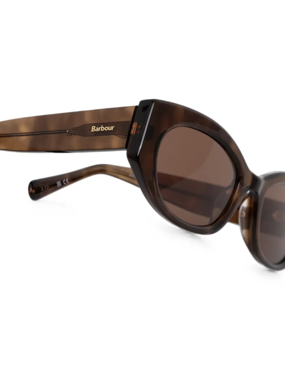 Barbour Zonnebril met cat-eye montuur Bruin