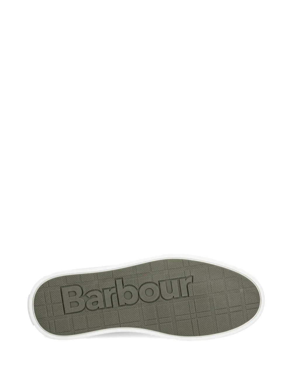 Barbour Stannington sneakers met logo-patch Wit