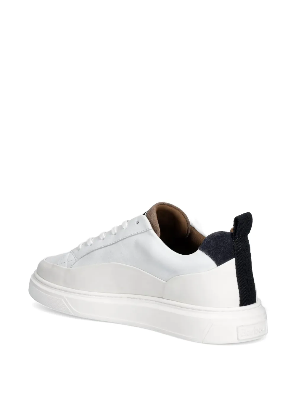 Barbour Stannington sneakers met logo-patch Wit