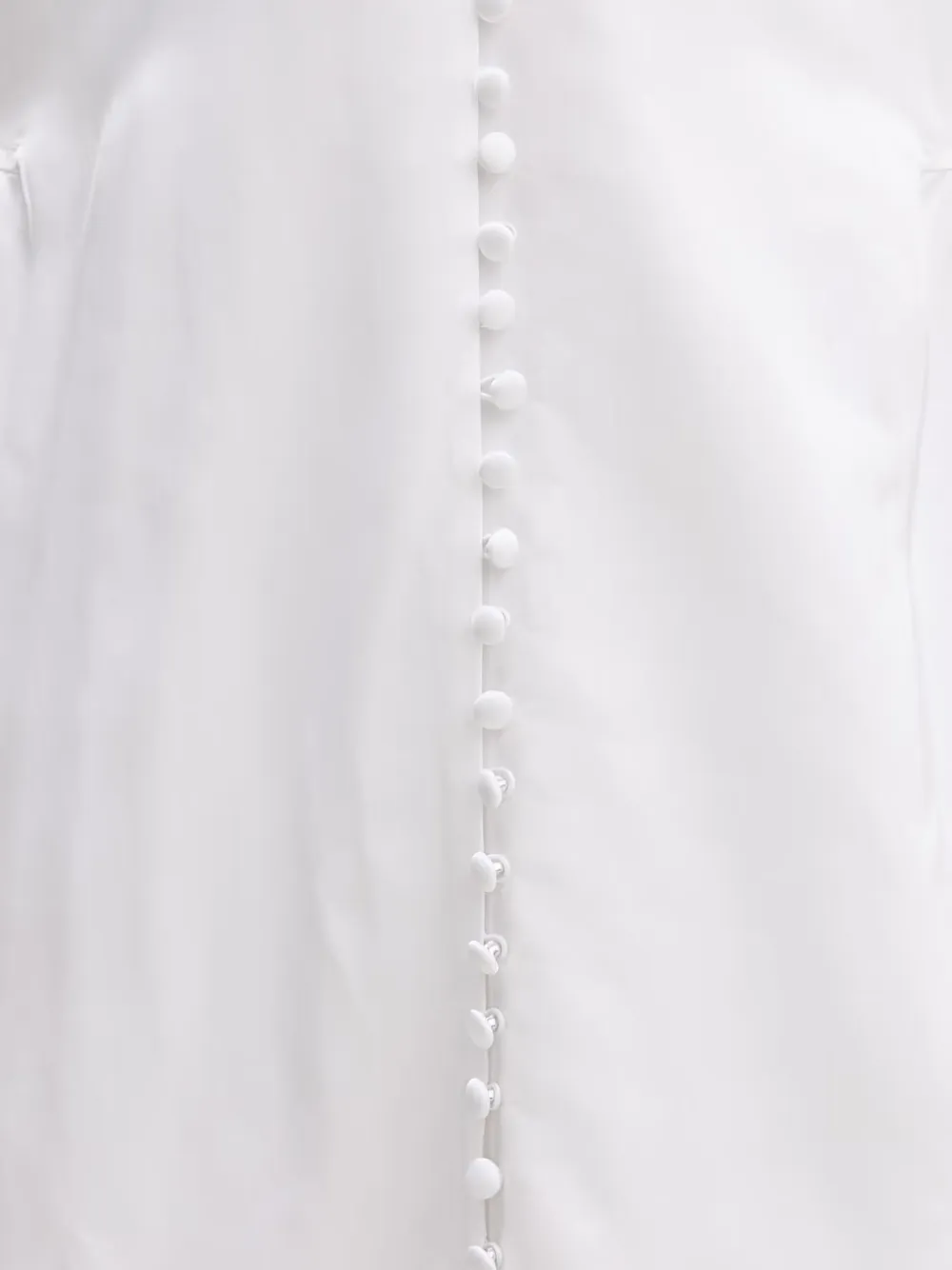 ROTATE BIRGER CHRISTENSEN Jurk met gewelfde afwerking en knopen Wit