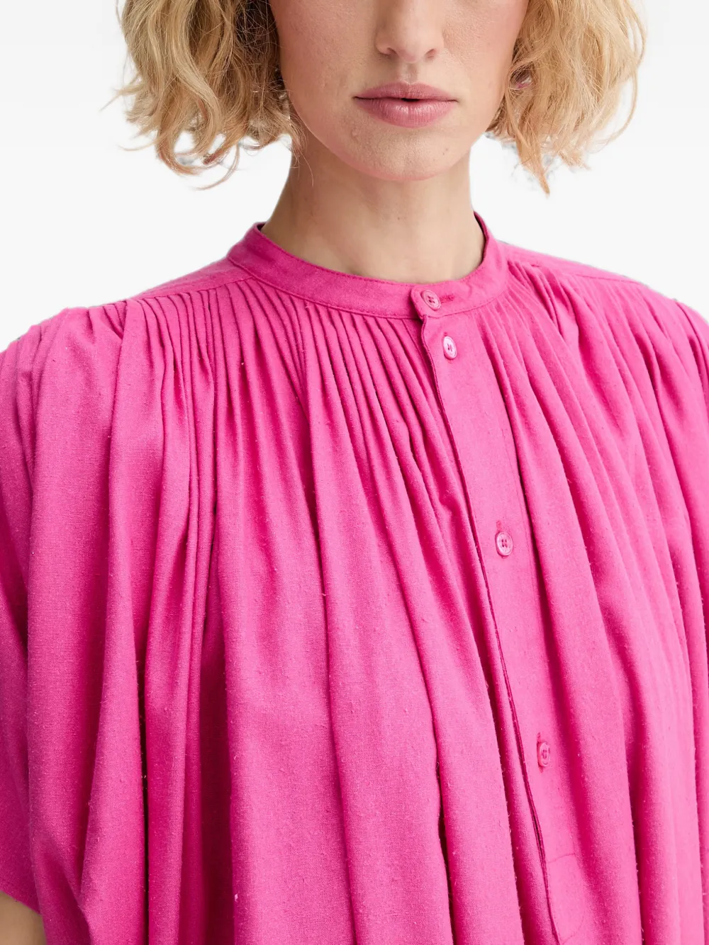 Kenzo Geplooide mini-jurk Roze