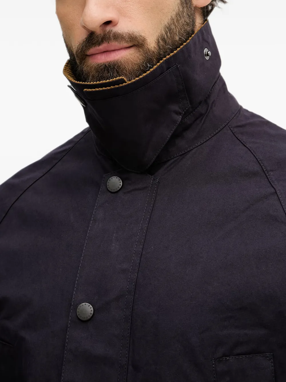 Barbour Oversized Bedale jack Blauw