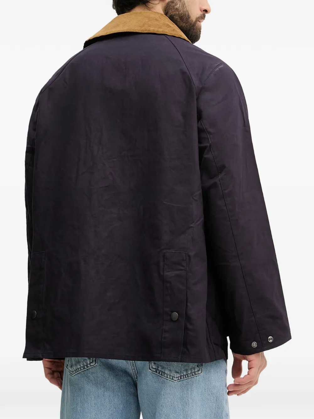 Barbour Oversized Bedale jack Blauw