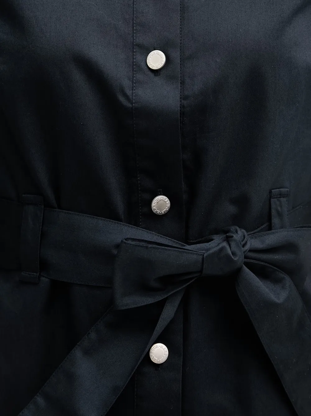 Barbour Sloane button-down midi-jurk met ceintuur Blauw