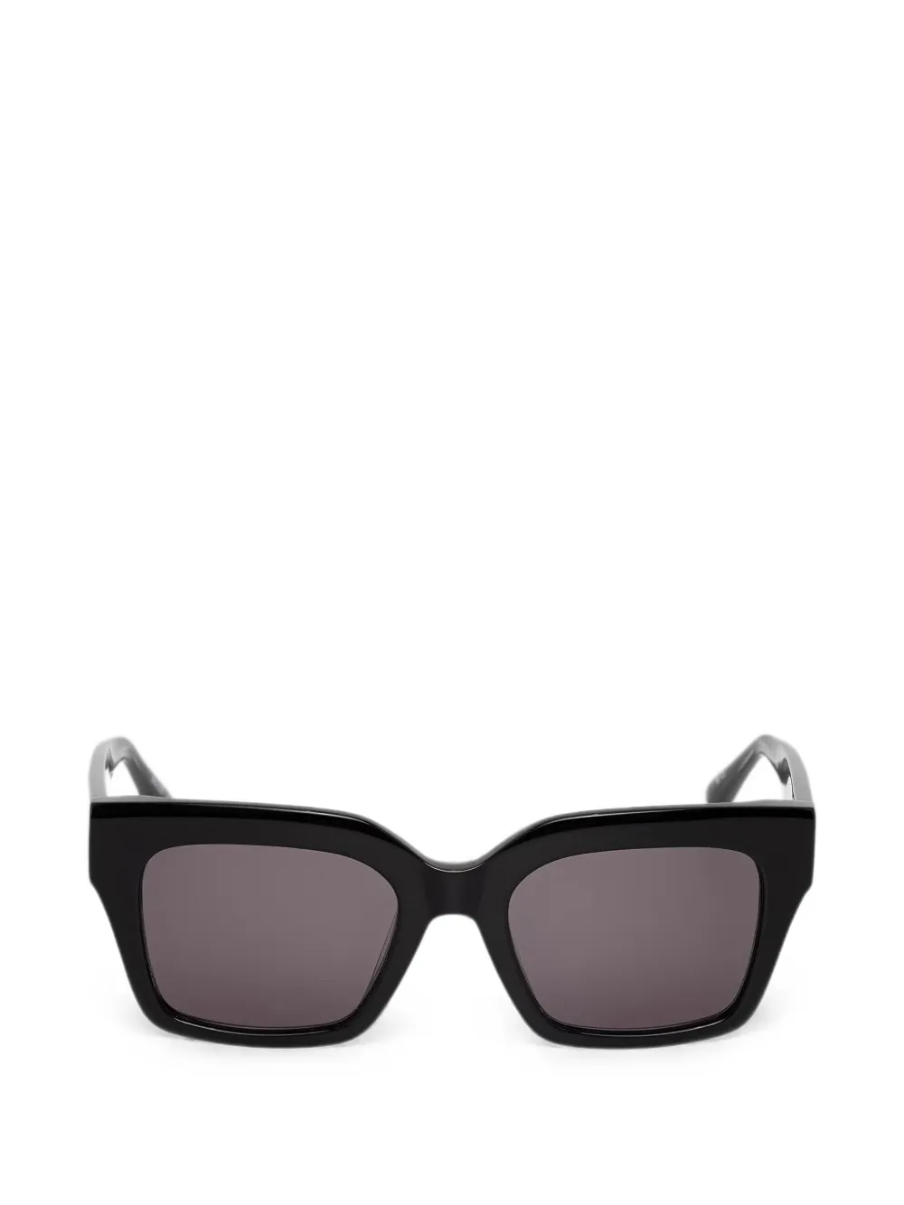 Barbour tartan-print square-frame sunglasses - Nero