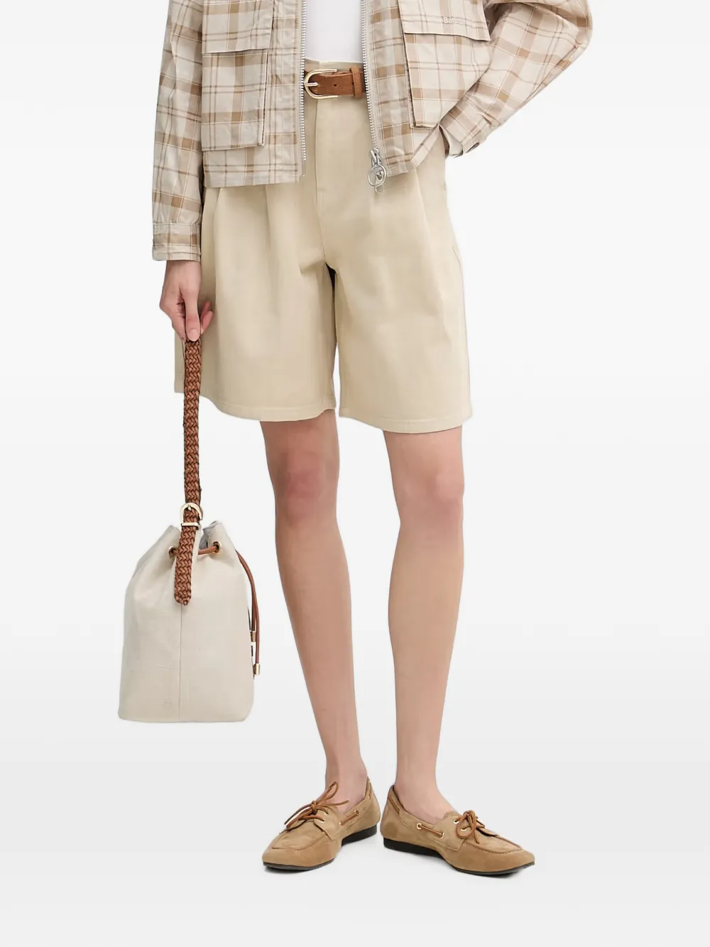 Barbour Daya denim bermuda shorts Beige