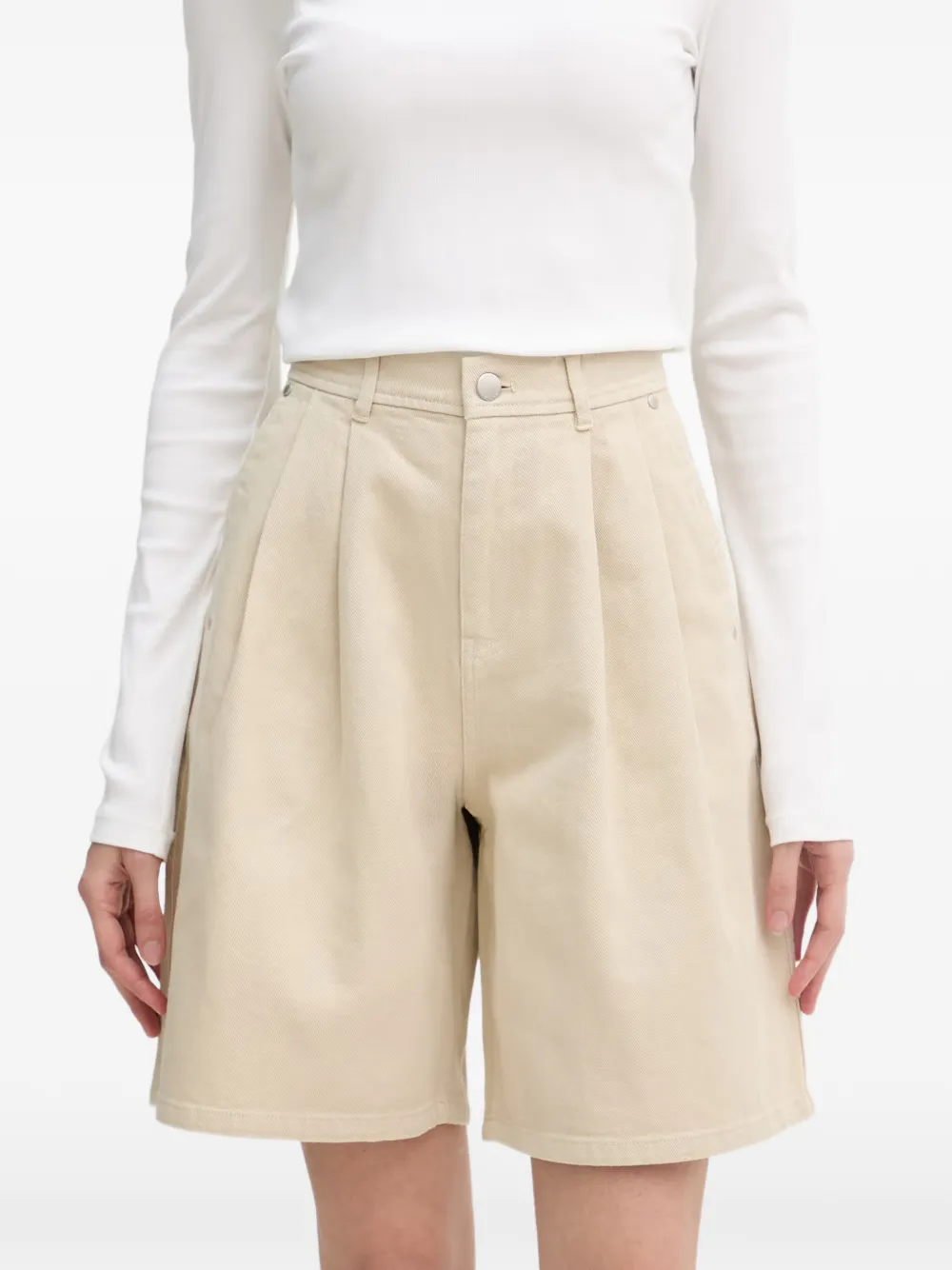 Barbour Daya denim bermuda shorts - Nude