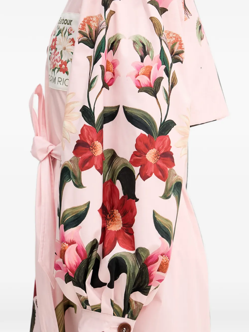 Barbour x FARM Rio Bromelia jas Roze