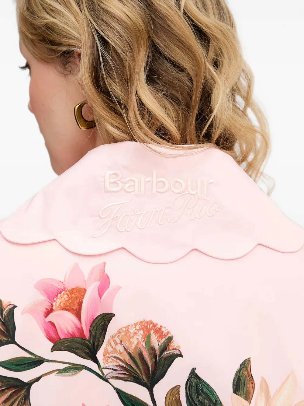 Barbour x FARM Rio Bromelia jas Roze