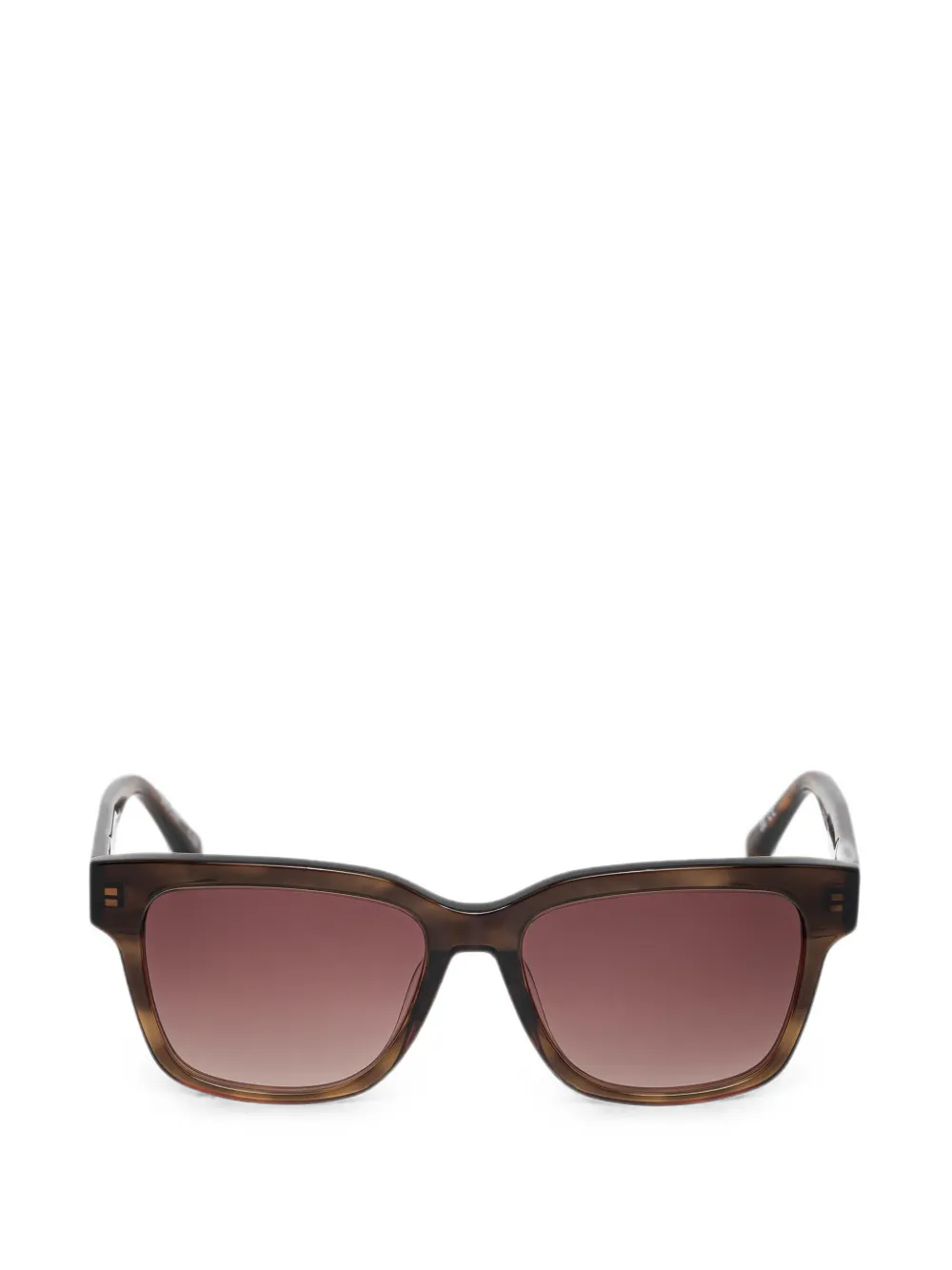Barbour tortoiseshell-effect square-frame sunglasses - Marrone