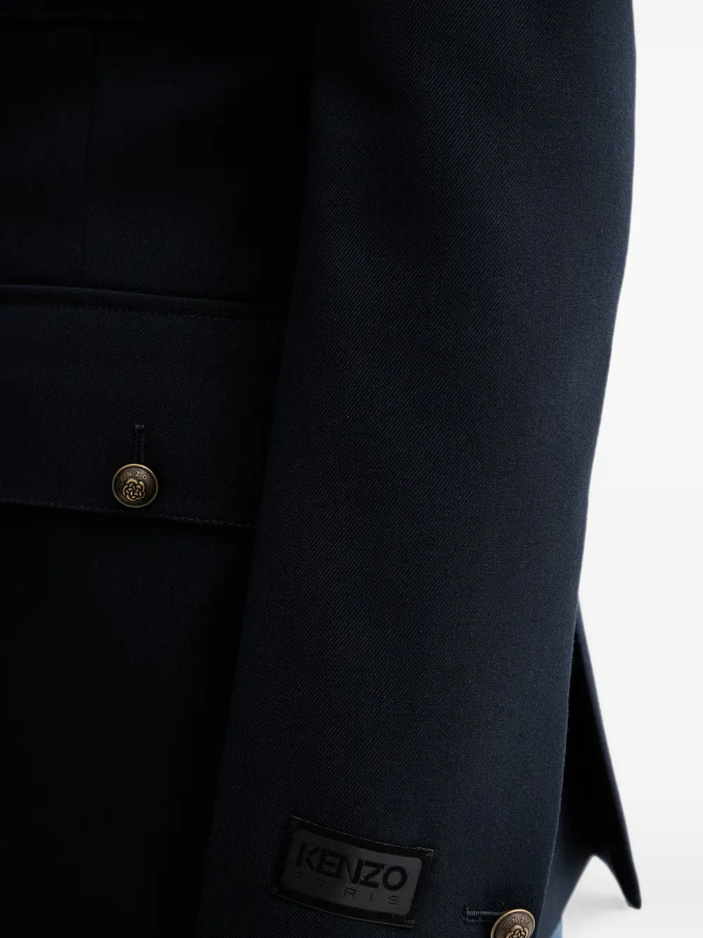 Kenzo Legerjack met zakken Blauw