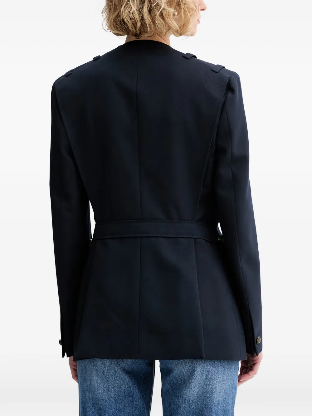 Kenzo Legerjack met zakken Blauw