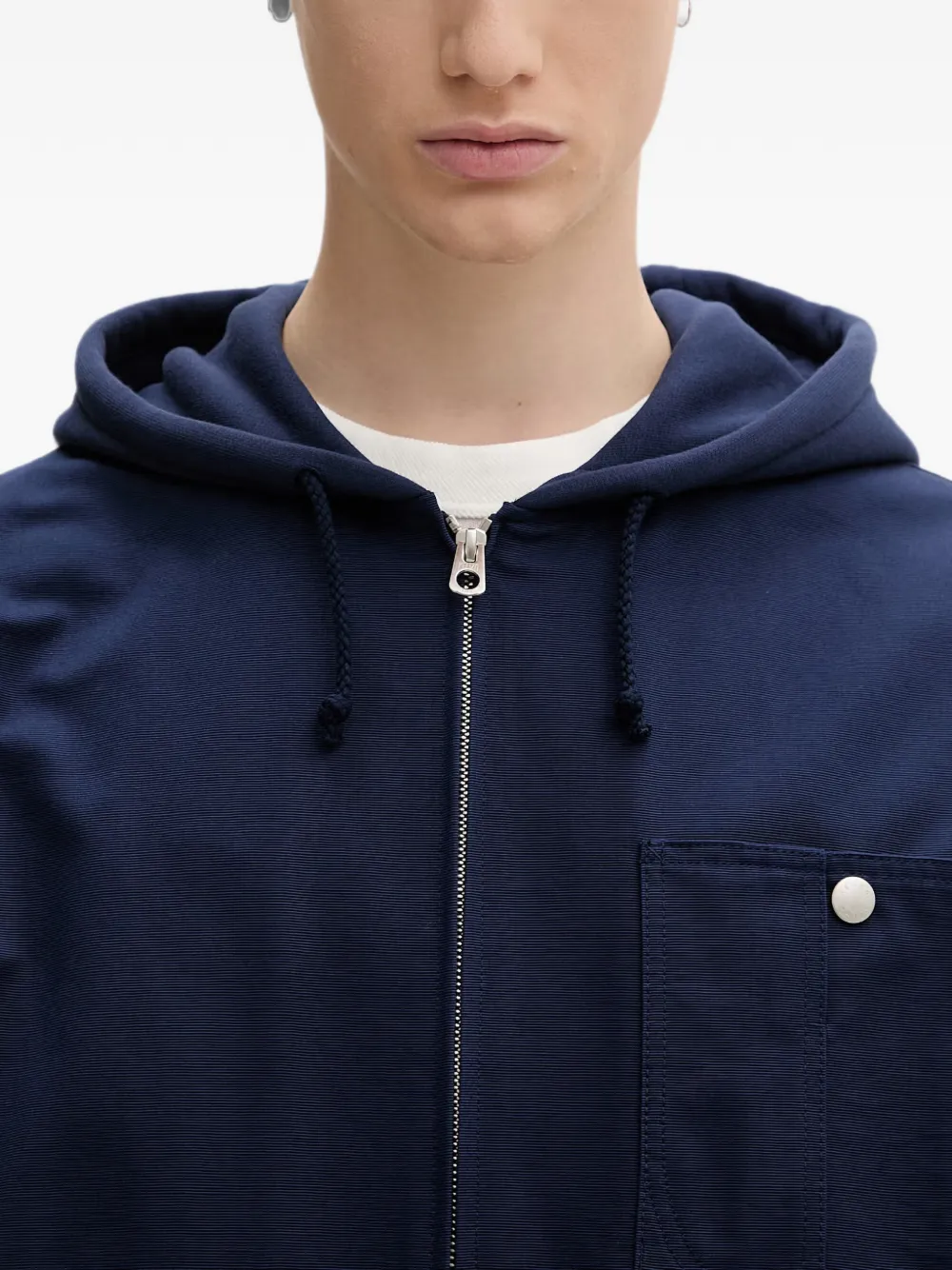 Kenzo Jack met geborduurd logo en rits Blauw