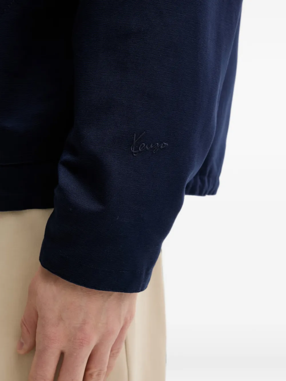 Kenzo Jack met geborduurd logo en rits Blauw