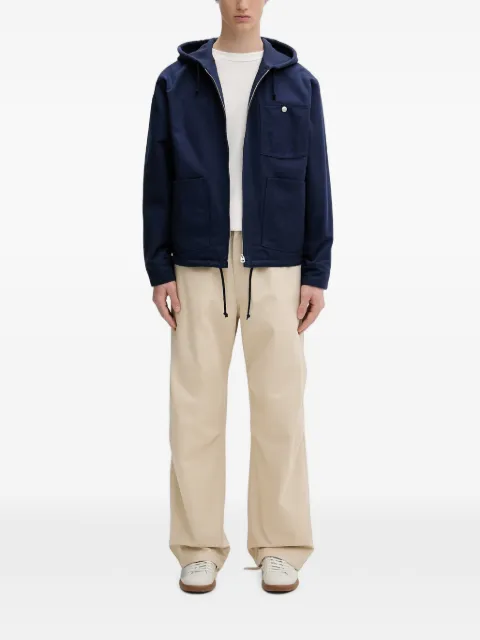 Kenzo logo-embroidered zip-up jacket