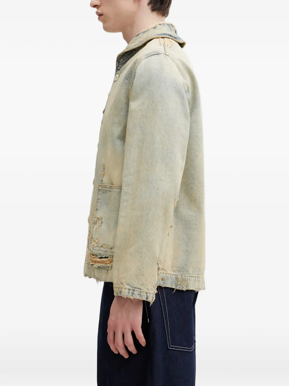 Kenzo Shawl Chore denim jack Blauw
