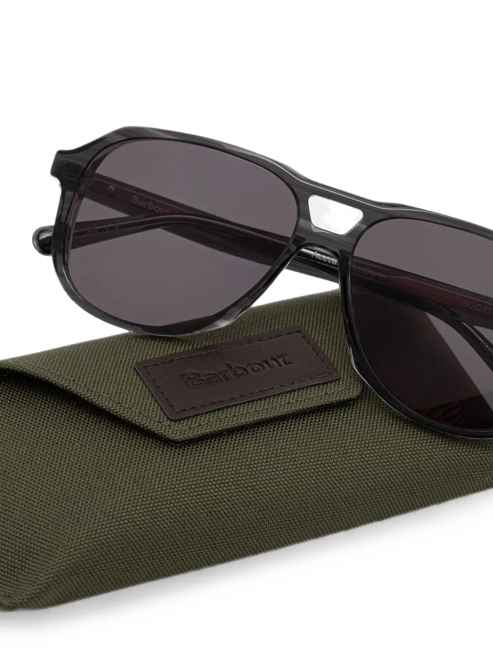 Barbour Zonnebril met piloten montuur Grijs